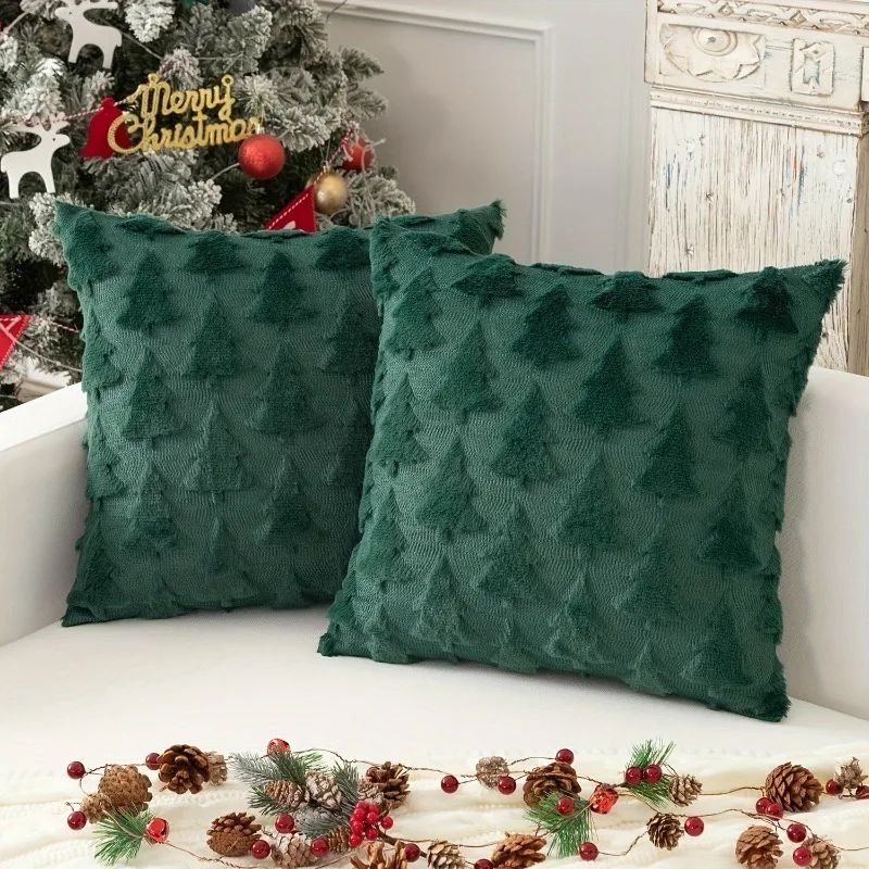 45x45cm Christmas e Plush Pattern Pillow Cases 2025 Merry Ch