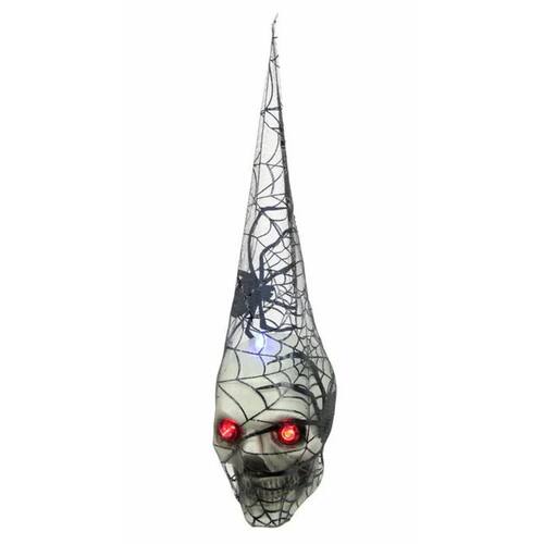 Gerimport skull halloween hang lighting and sound 18x11x48cm