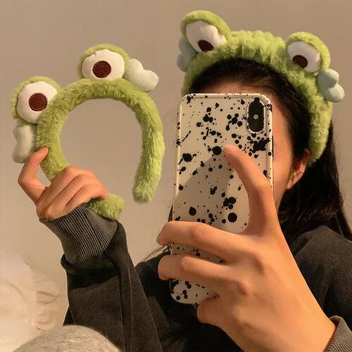 Lady Fresh and Cute Face Hair Band Net Red Cartoon Funny Plu