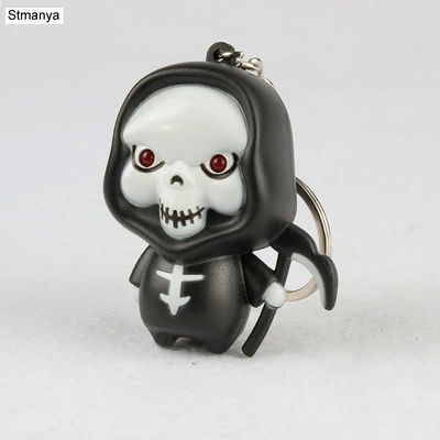 Cartoon grim Reaper Key Chain LED Vocal Pendant Keychain Fas
