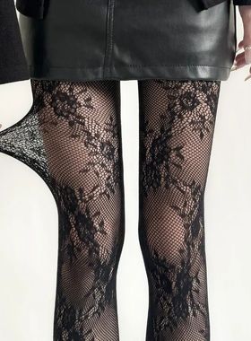 New Design Women Sexy Fishnet Flower Lace Pantyhose Spicy Gi