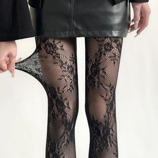 Sexy Fishnet Spicy Design Pantyhose Women Lace New Flower