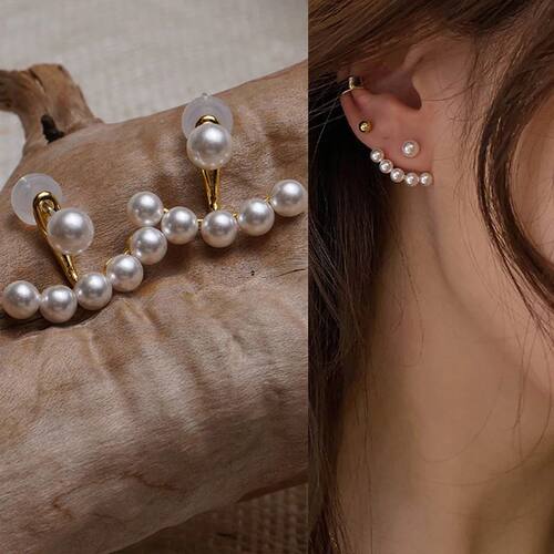 nd Simulation Pearl Long Earrings Romantic Cute Simple Perso