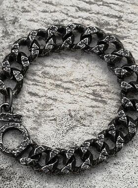 Gothic Vintage 316L Stainless Steel Matte Cuban Link Chains