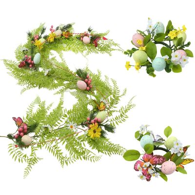 Easer Decor Easer Garland Berries Eggs Arificial Egg Hanging