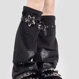 Y2k Harajuku Ruffled Retro Stra Girls Women Lolita Dark Punk