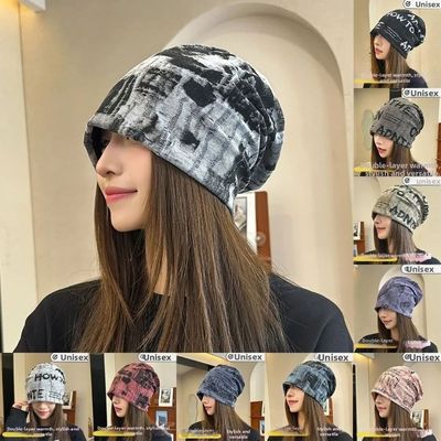 Polyester Cotton Women Beanies Breathable Elastic Warm Pullo