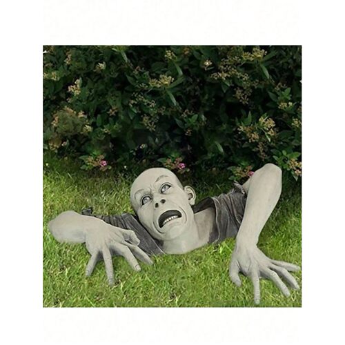 Zombie-like Crawling Corpse Resin Sculpture Creepy And Grote