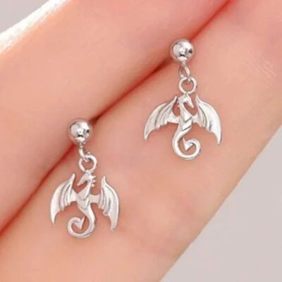 Simple Fashion Silver Color Women's Earrings Vintage Design