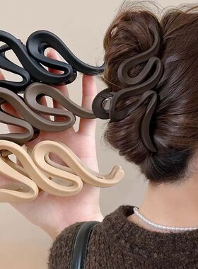 13cm Acrylic Hair Clips For Women Hairpin Matte Wave Hair Cl