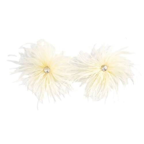 Exaggerated Style Feather Earrings Multi-color Feather Ins L