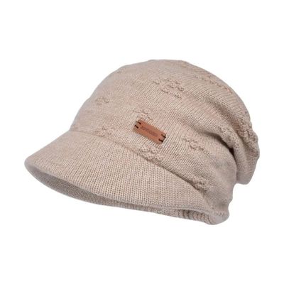 Soft Knitted Hat Warm Thickened Windproof Design Short Brim
