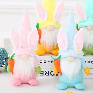 Easter Faceless Gnome Rabbit Doll Happy Easter Decoration fo