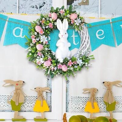 Bunny Decoraion Easer Wreah Easer Celebraions Seasonal Celeb