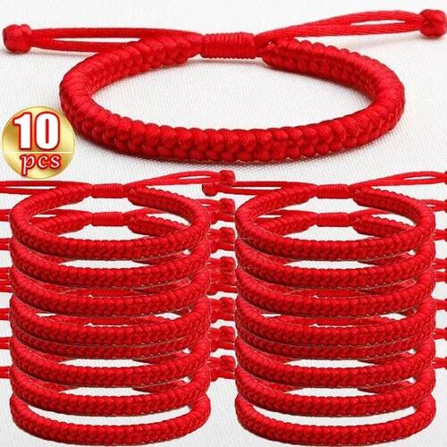 1-10Pcs an Thread Buddhist Bracelet Bangles Adjustable for W