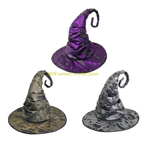 Q39C Traditional Necromancer Hat For Halloween Dress Party P