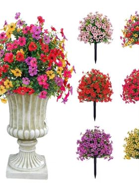 Eucalyptus Flower Artificial Fake Violet Flower Ground Stake