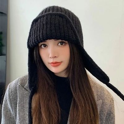 Fashion Thickened Winter Knitted Hat Ear Protection Warm Lei