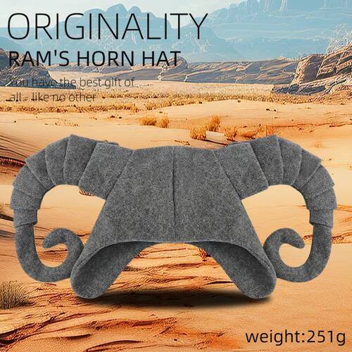 Halloween Demon Horn Witch Hat Ox Horn Wizard Headpiece Wome