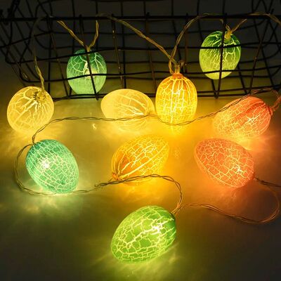 1.5M 10Leds Easter Chicken Egg Plastic Led Light String DIY