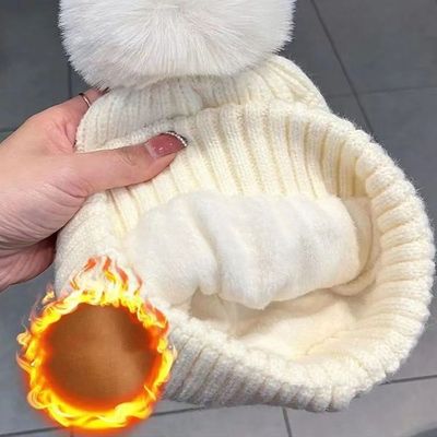 Stylish Thickened Winter Hat Keep Warm Knitted Cap Ear Prote