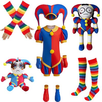 Halloween Digital Circus Clown Pomni Dress Up Clothes For Ki