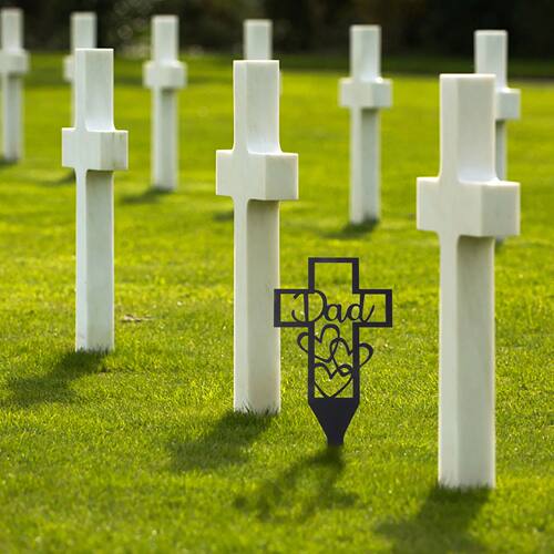 Design Dad Cemetery Stake Lawn Ornament Outdoor Yard Stake C