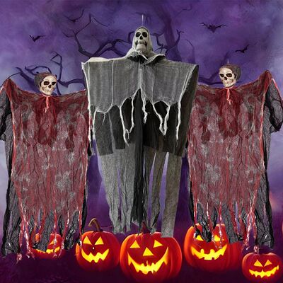 Hanging Halloween Ghosts Skull Decoration Grim Reapers Flyin