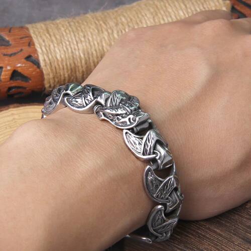 New Viking Ouroboros vintage punk bracelet for men stainless