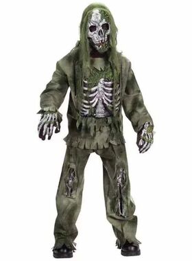 Creations Zombie Costume for Kids Adult Scary Skeleton Livin