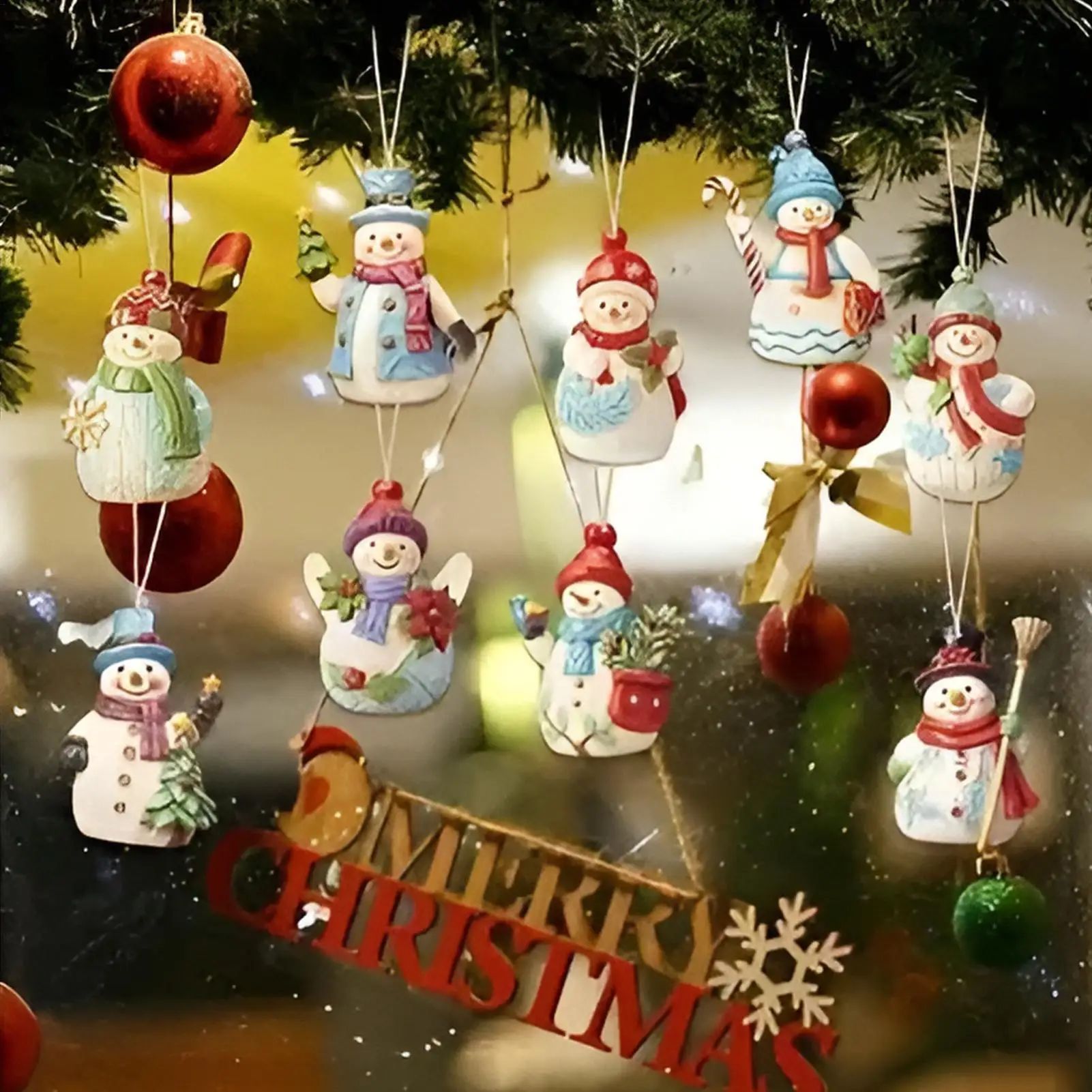 Christmas e Decorations Decorative Hangable Snowman Ornament