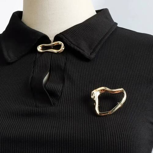 New Simple Irregular Brooches Exquisite Heart Waist Cinch Pi