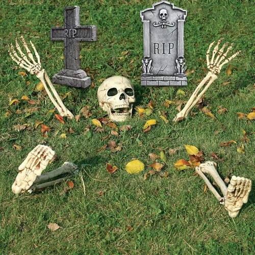 Halloween Decorations Home Decor Skeleton Head Outdoor Scary
