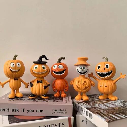 Halloween Pumpkin skull Doll Standing Desktop Party Gifts Ho