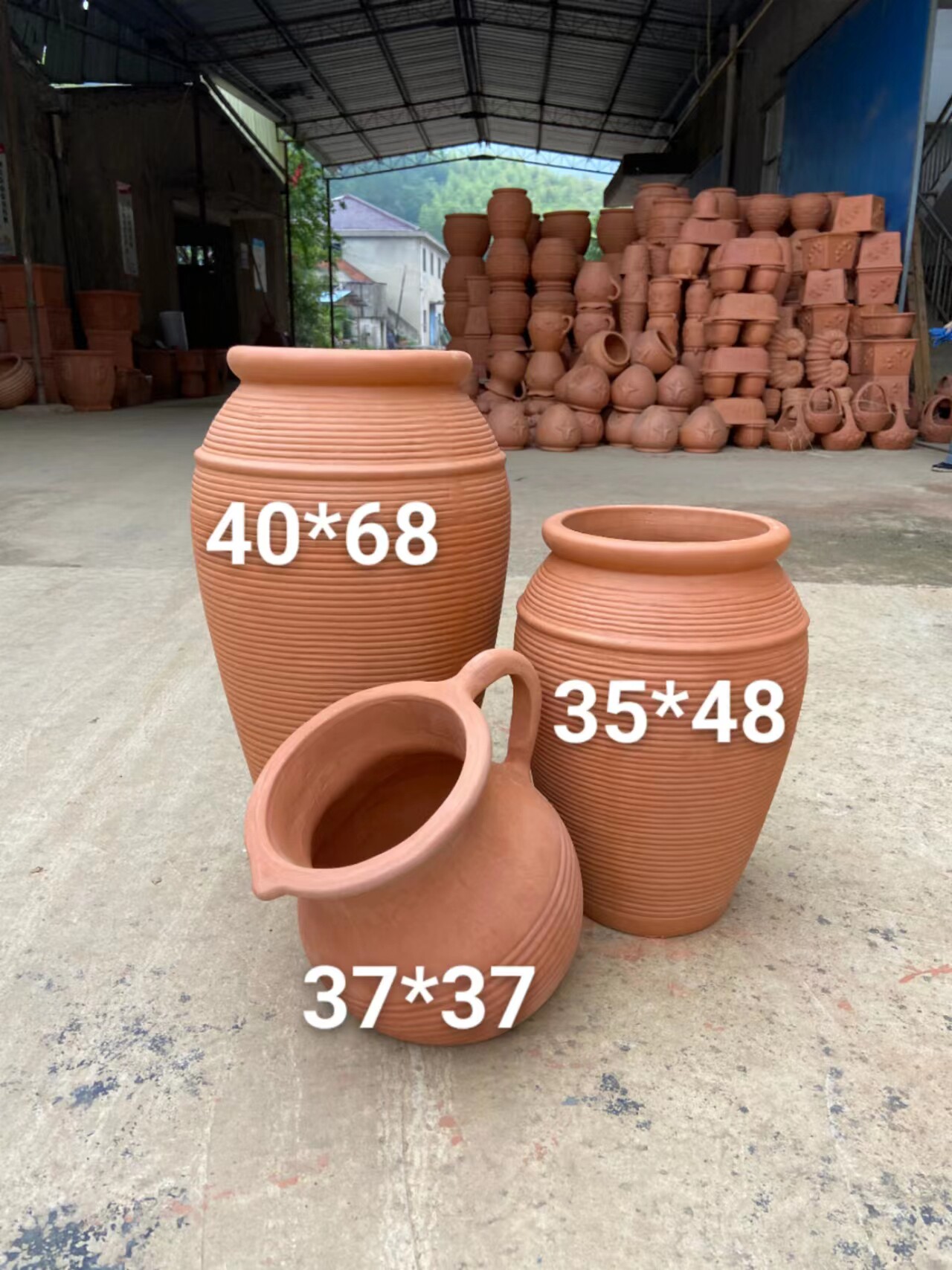 陶罐厂家直销个性特色有耳花瓶户外欧式田园红陶粗陶60高花盆摆件,鲜花速递/花卉仿真/绿植园艺,花盆,淘宝优惠券,粉丝福利购,淘宝优惠卷