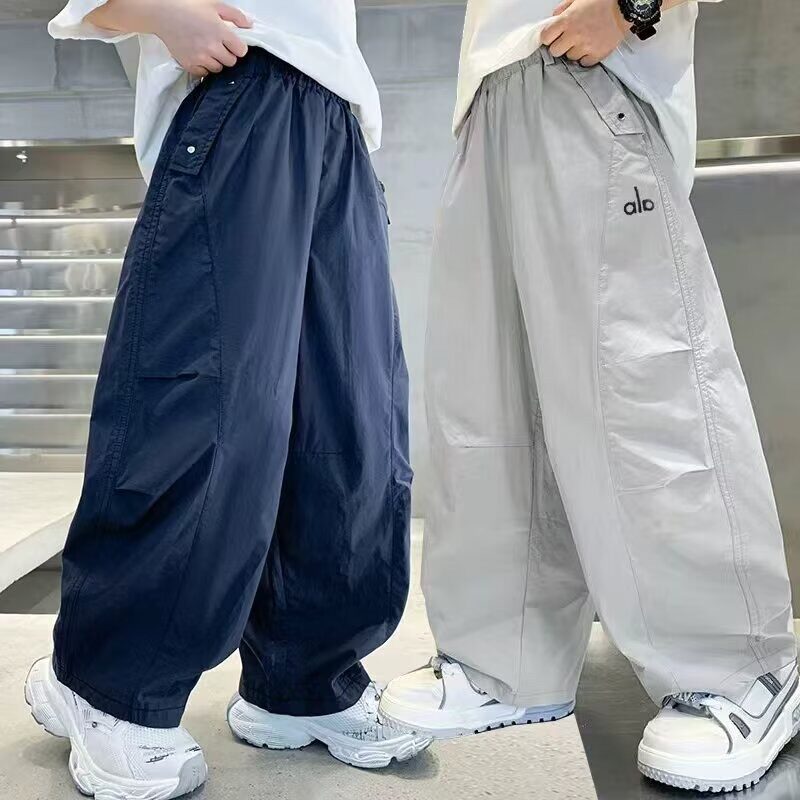 儿童新款阔腿裤2025男孩防蚊中大童夏季男童速干裤裤子夏装薄款裤