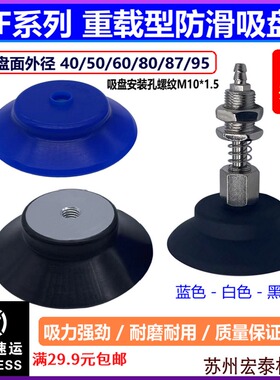 机械手自动化配件妙德带螺牙强力重载防滑PF80真空吸盘PA87配金具