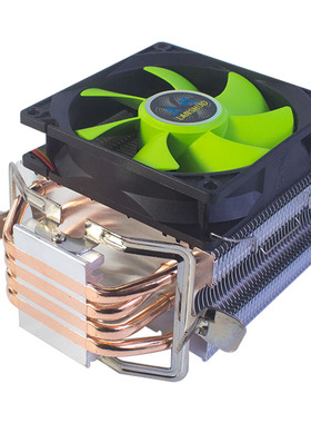 兰硕冰刃300四铜管静音CPU散热器多平台台式电脑CPU4热管静音CPU