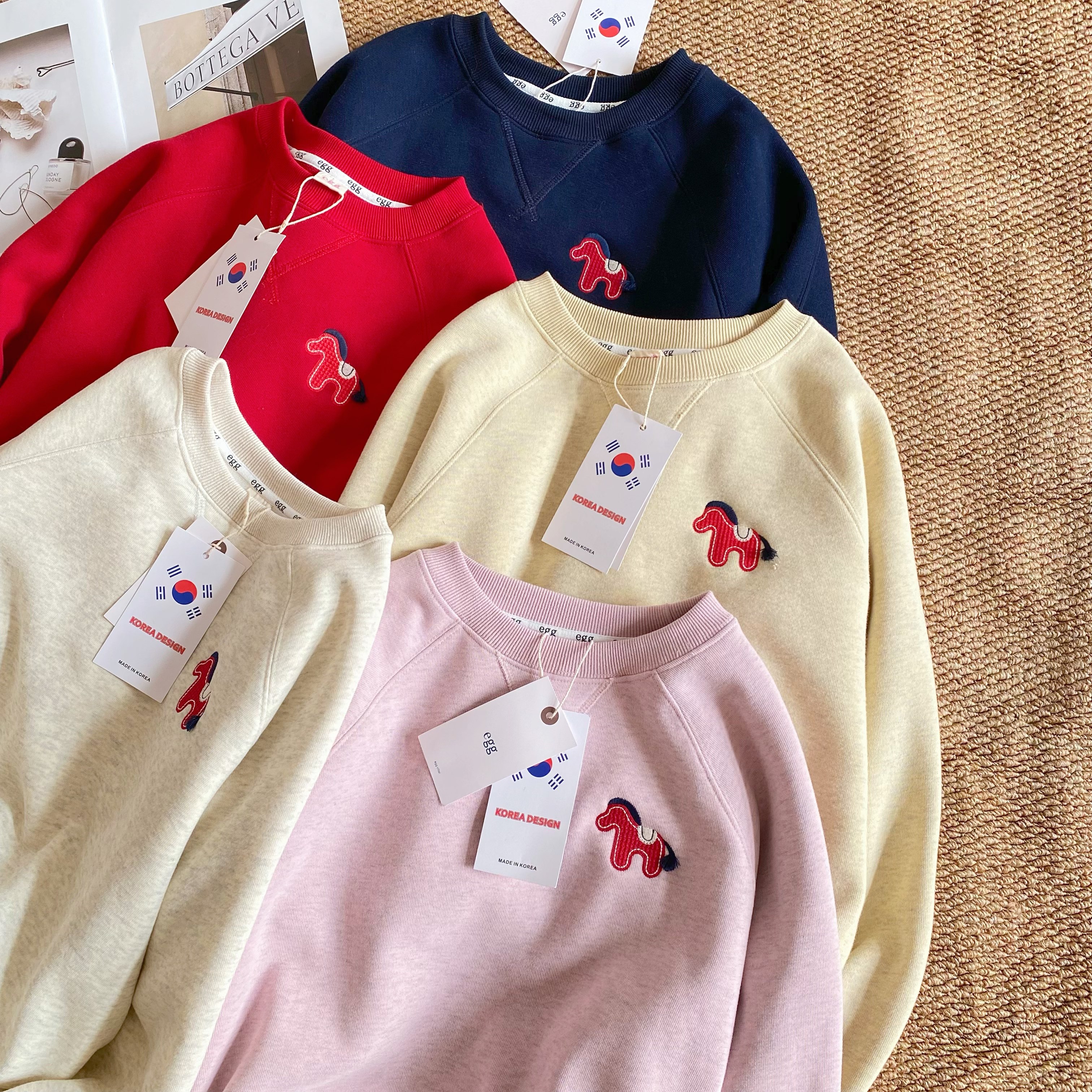 韩egg加厚保暖高级感新年小马加绒圆领卫衣宽松百搭显瘦女上衣,女装/女士精品,卫衣/绒衫,淘宝优惠券,粉丝福利购,淘宝优惠卷