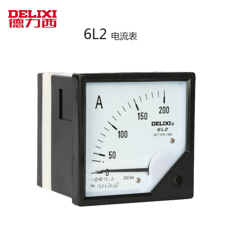 德力西6L2电流表 250V 450V电压表80*80 200/5 300/5 100/5机械式
