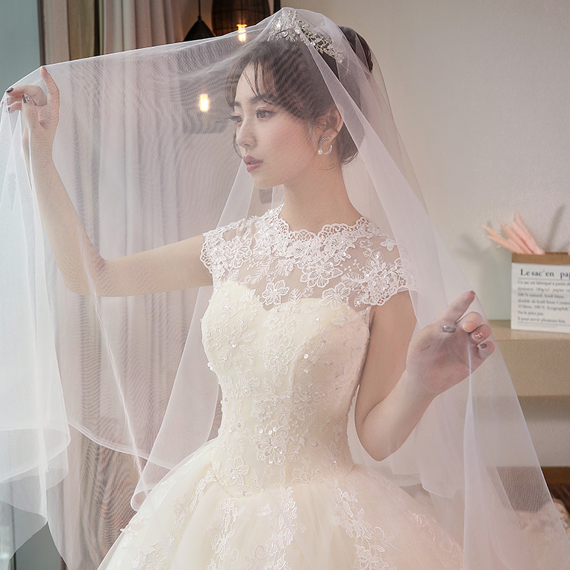 2019新款新娘森系主轻女奢华婚纱满388元可用10元优惠券