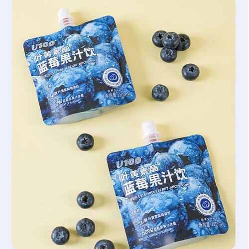 U100益生元叶黄素酯蓝莓果饮