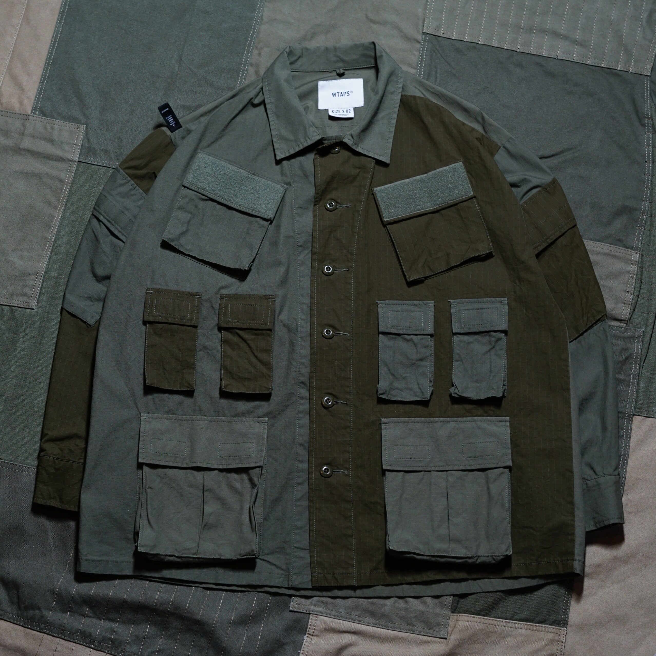 ONCEUPON寄卖 WTAPS 17AW MODULAR LS SHIRT 初代 八袋 十袋 四袋