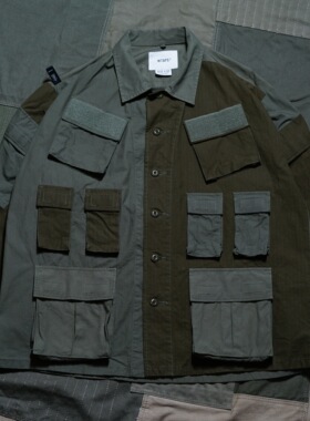 ONCEUPON寄卖 WTAPS 17AW MODULAR LS SHIRT 初代 八袋 十袋 四袋