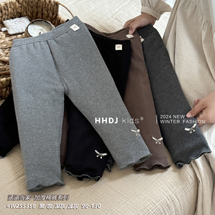 【涵涵当家1000g】女童蚕丝棉加厚棉裤打底裤宝宝冬天外穿保暖裤