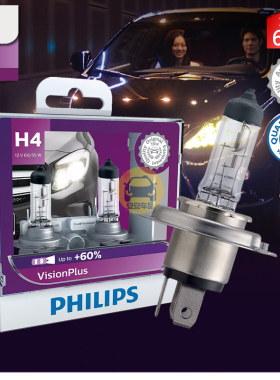 PHILIPS飞利浦VP金耀光汽车远近光升级大灯H4 H7 HB3 HB4增光+60%