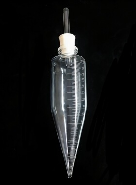 乳化管100mlGB/T28137锥形底硼硅玻璃离心管搭配80mm长玻璃排气管