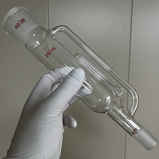 索氏提取筒虹吸管虹吸筒250ml玻璃脂肪提取器配件抽出筒 厂家直销