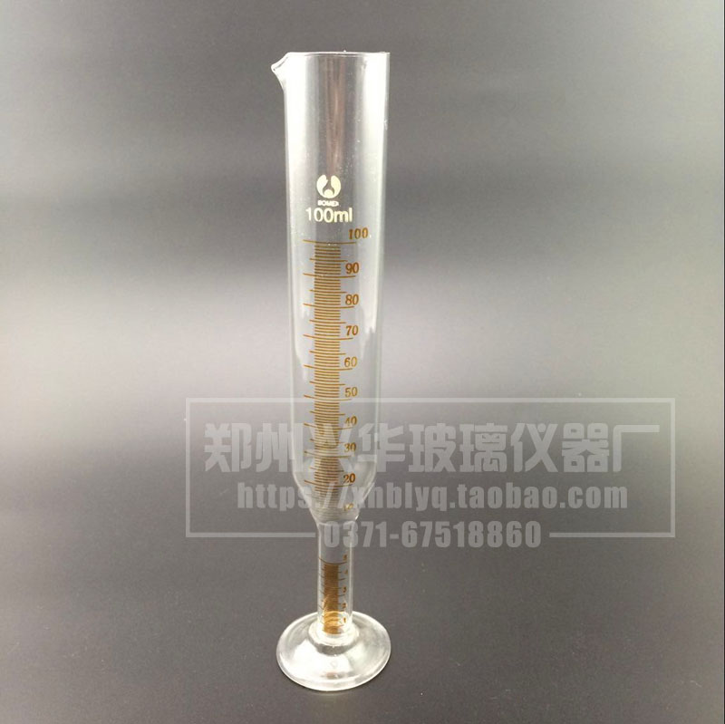 下异径量筒100ml/细径量筒/异径量筒玻璃量筒 量大可优/可开票图片