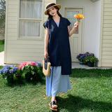 冷淡系高级感套装裙女夏2025新款慵懒风无袖罩衫吊带连衣裙两件套，女装连衣裙，2C139